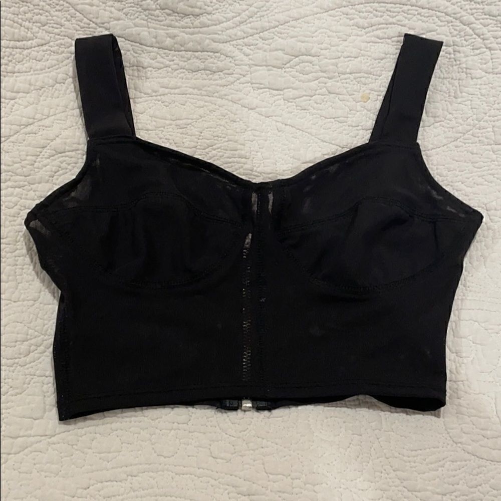 Sheer corset cropped top size S